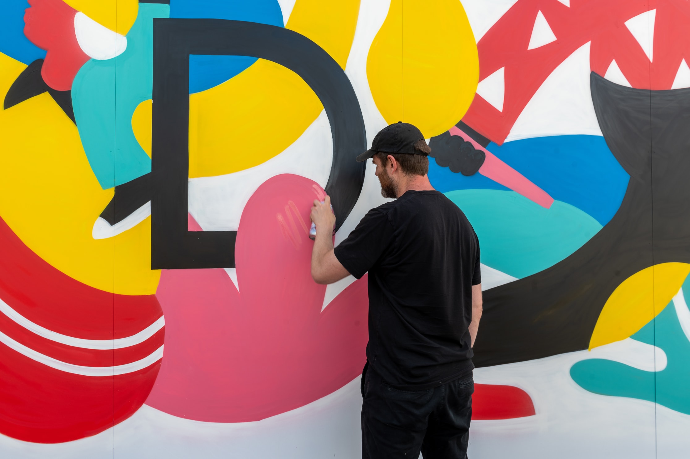 Rory Doyle’s mural commission at Outpost in Port Moody
